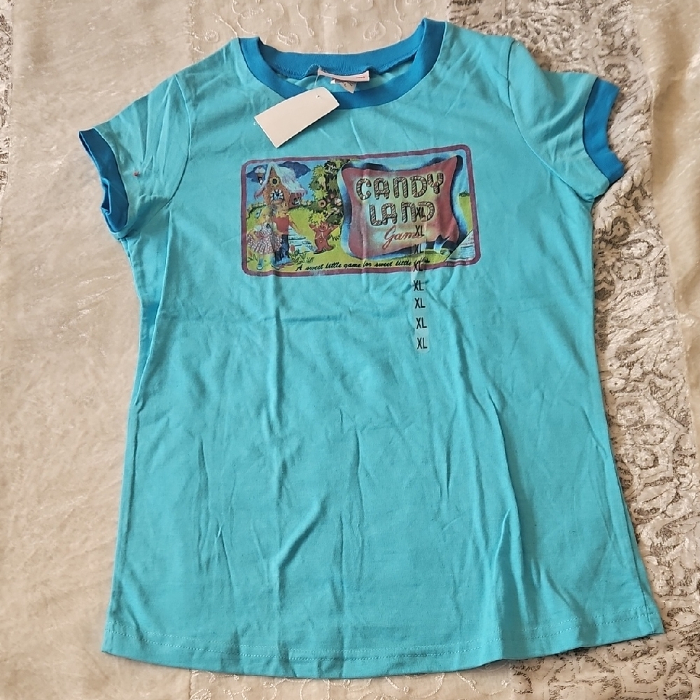 CANDYLAND Graphic Kids Aqua Tee - XL